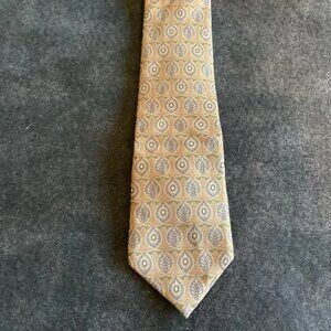 Vintage Bert Pulitzer Collectors Edition Bronze Floral Paisley Silk Tie